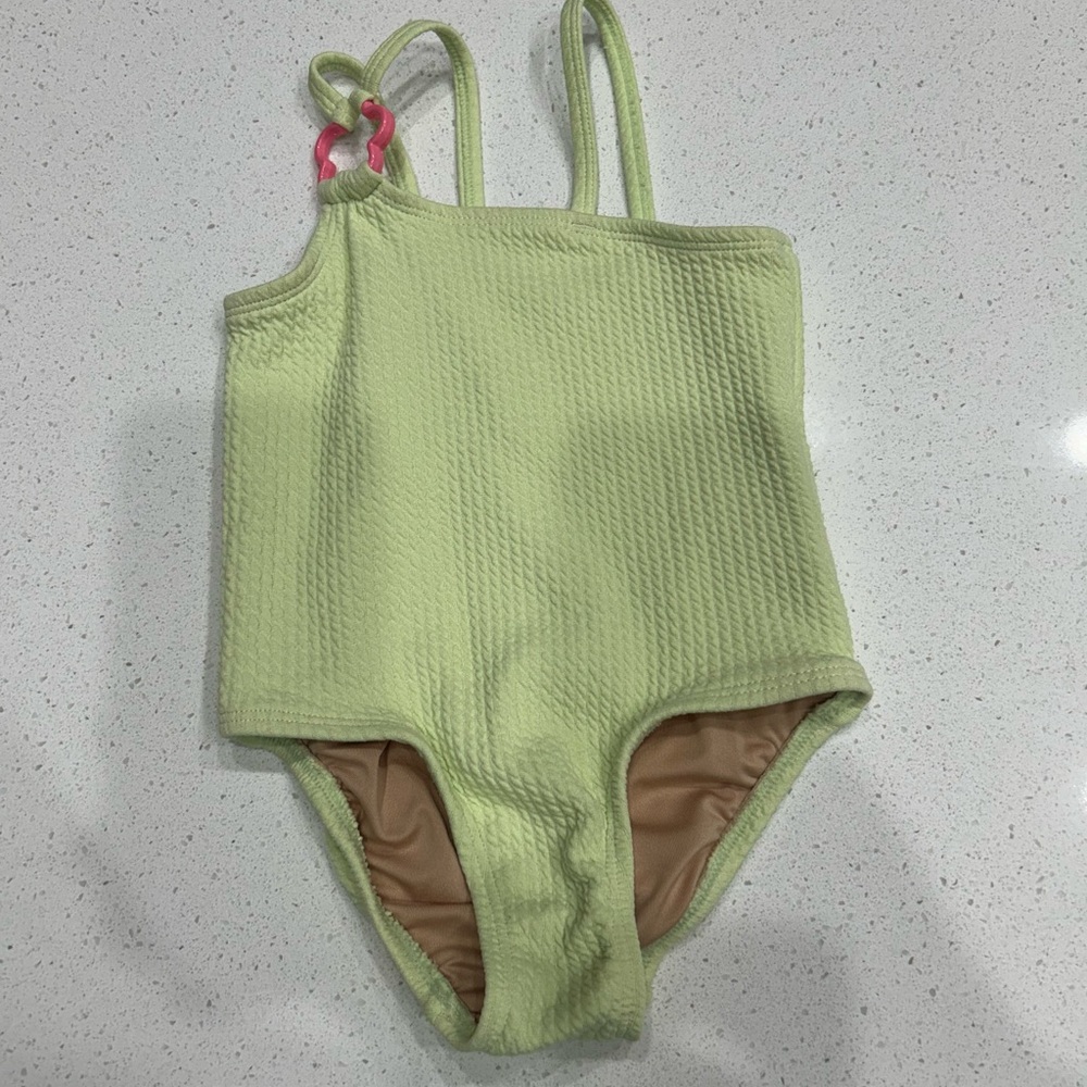 Old Navy Light Green Kids One Piece Swimsuit
